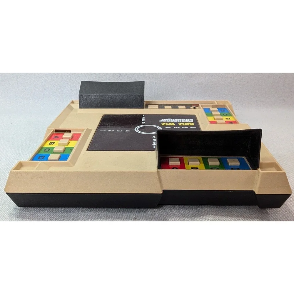 Coleco Quiz Wiz Challenger Console 7 Game Cartridge Bundle Vintage 1980s Good